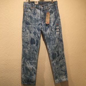 Levi's 511 Slim Fit Bass Clouds Acid Jeans NWT